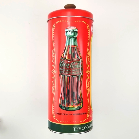 Coca-Cola metal Retro Style Holiday Straw Vault - Picture 5 of 13
